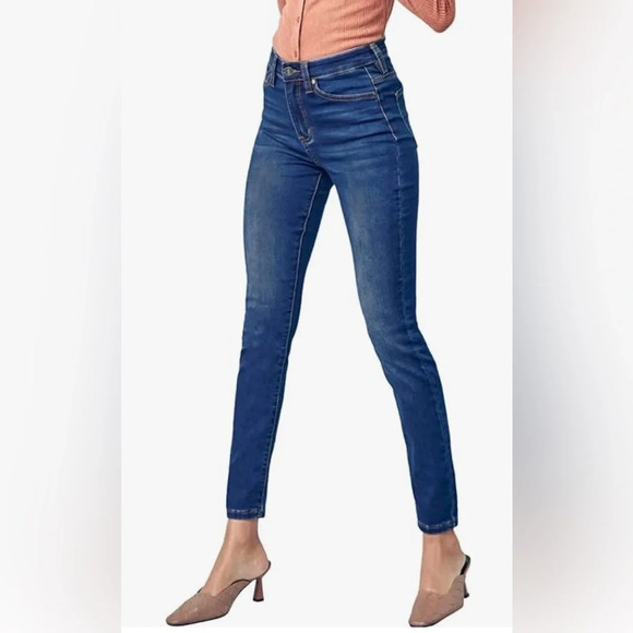 Sz W5 26 Kan Can Women's stretch Jean  blue - Picture 2 of 4